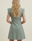 Sylvia Stripe Cap Sleeve Mini Dress
