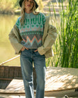 Karla Geometric Pullover