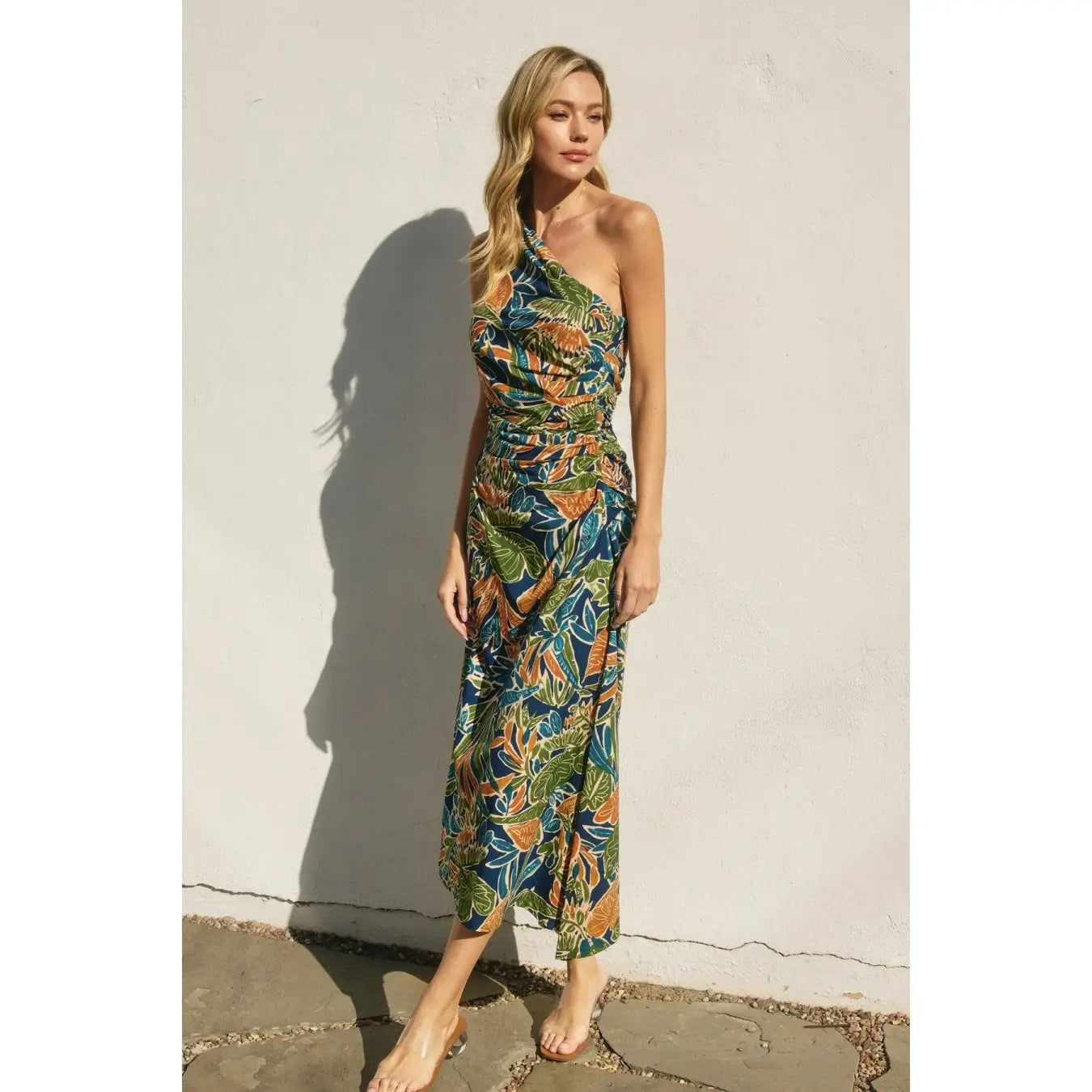 Havana One Shoulder Midi Dress FR & Company Havana One Shoulder Midi Dress FR & Company