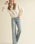 Savannah Scalloped Sweater with Embroidery