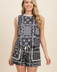 Bobbi Bandana Patchwork Top