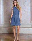 Eden Eyelet Sleeveless Mini Dress