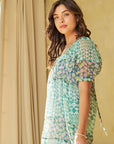 Joan Puff Sleeve Tiered Maxi Dress - Plus Size