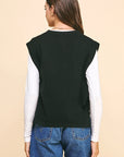 Kaia Side Tied Sweater Vest