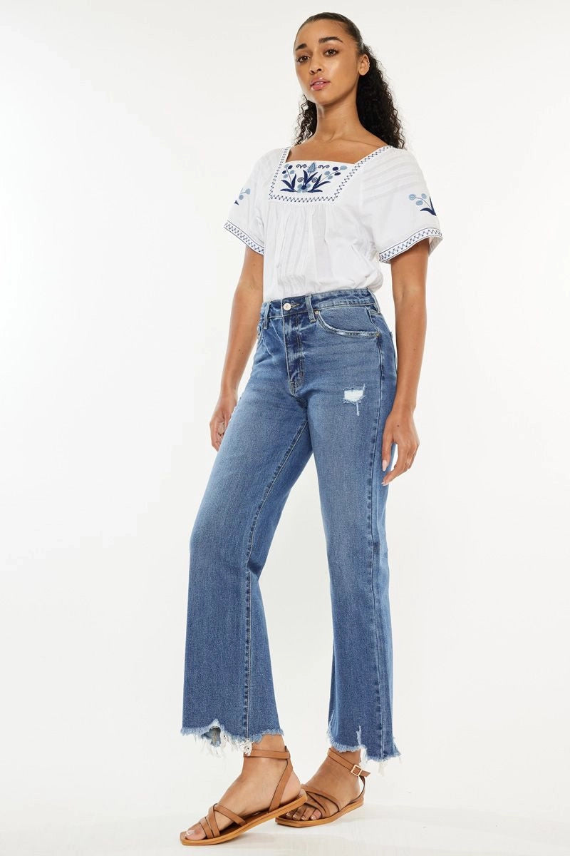 High Rise Wide Leg Denim