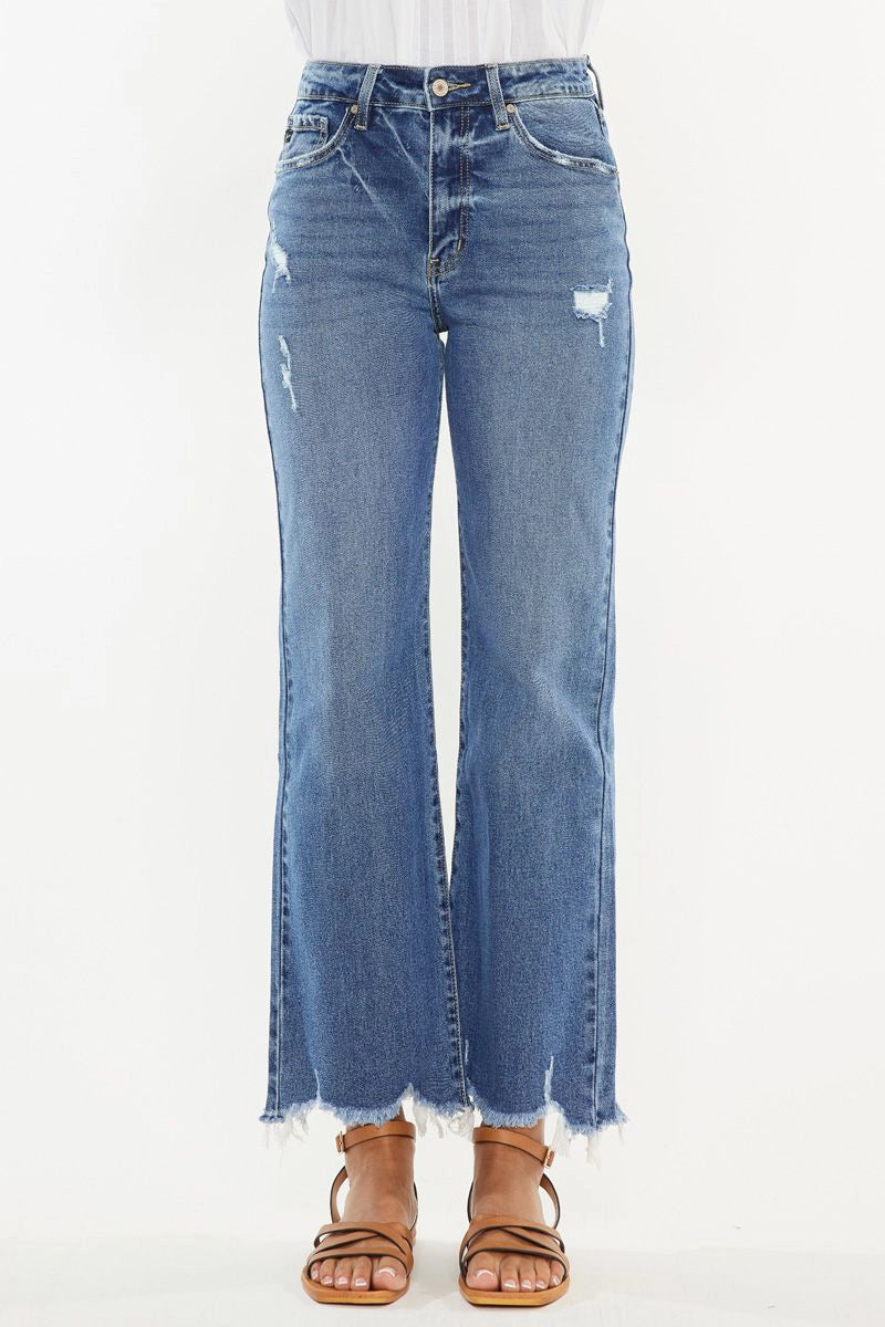 High Rise Wide Leg Denim