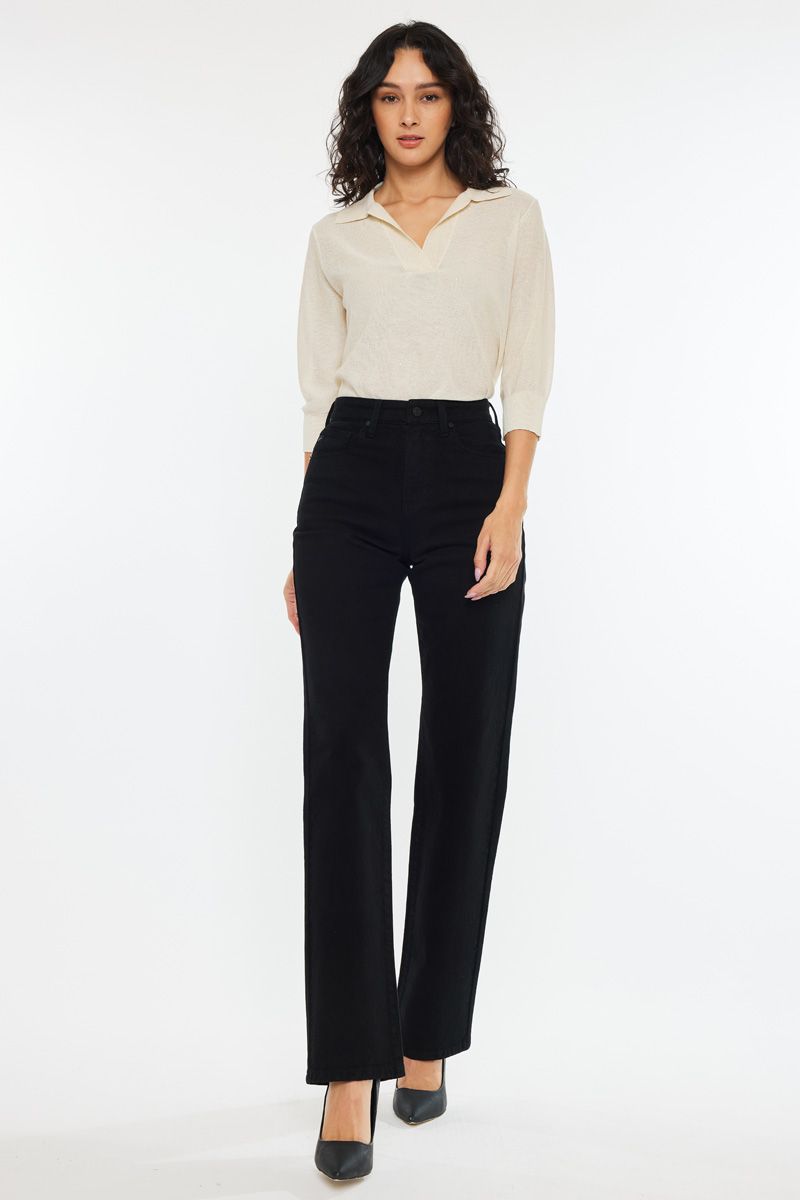 High Rise Straight Denim