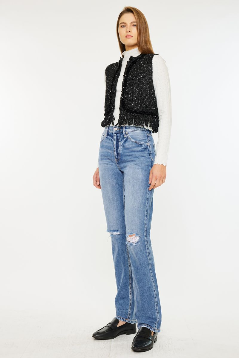 High Rise Straight Leg Denim
