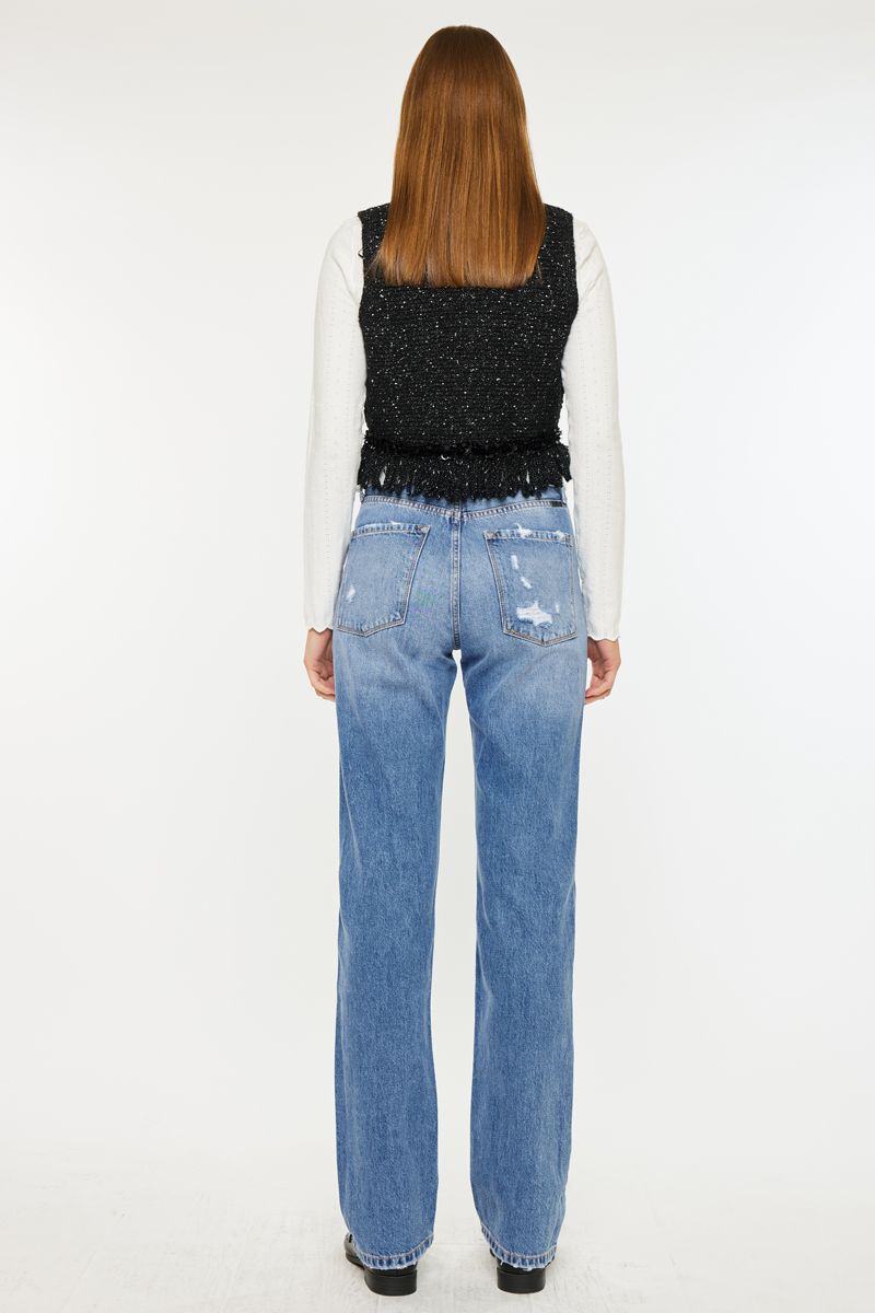 High Rise Straight Leg Denim