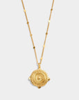 'Happiness' Waterproof Gold Antique Coin Necklace - Katie Loxton