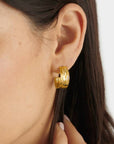 Cleyo Waterproof Gold Hoop Earrings - Katie Loxton