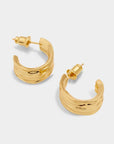 Cleyo Waterproof Gold Hoop Earrings - Katie Loxton
