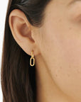 Arabella Waterproof Gold Hoop Earrings - Katie Loxton