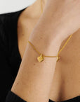 Alora Heart Waterproof Gold Bracelet - Katie Loxton