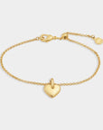 Alora Heart Waterproof Gold Bracelet - Katie Loxton