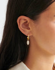 Pearl Lustre Hoop Earrings - Katie Loxton