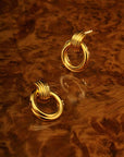 Demi Waterproof Gold Oversized Stud Earrings - Katie Loxton