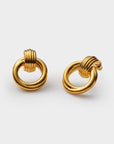 Demi Waterproof Gold Oversized Stud Earrings - Katie Loxton