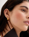 Hanna Waterproof Gold Huggie Hoop Earrings - Katie Loxton
