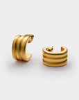 Hanna Waterproof Gold Huggie Hoop Earrings - Katie Loxton