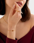 Rouge Waterproof Gold Heart Bracelet - Katie Loxton