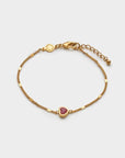 Rouge Waterproof Gold Heart Bracelet - Katie Loxton