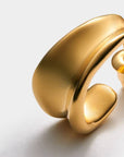 Molten Luxe Waterproof Gold Hoop Earrings - Katie Loxton