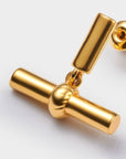 Themis Waterproof Gold T-Bar Earrings - Katie Loxton