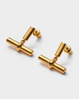 Themis Waterproof Gold T-Bar Earrings - Katie Loxton