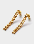 Grecian Waterproof Gold Link Multi-Wear Earrings - Katie Loxton