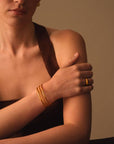 Laia Waterproof Gold Bangle - Katie Loxton