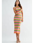 Kylie Knitted Halter Midi Dress