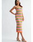 Kylie Knitted Halter Midi Dress