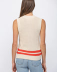 Victoria Sleeveless V-Neck Knit Tank