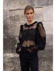 Lacey Blouse with Peter Pan Collar