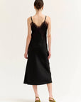 Lotti Lace Satin Midi Dress