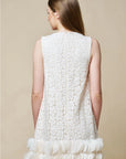 Rachel Ruffle Hem Mini Dress