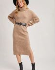 Turtleneck Sweater Dress