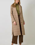 Francesca Houndstooth Long Coat