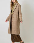 Francesca Houndstooth Long Coat