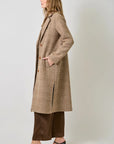 Francesca Houndstooth Long Coat