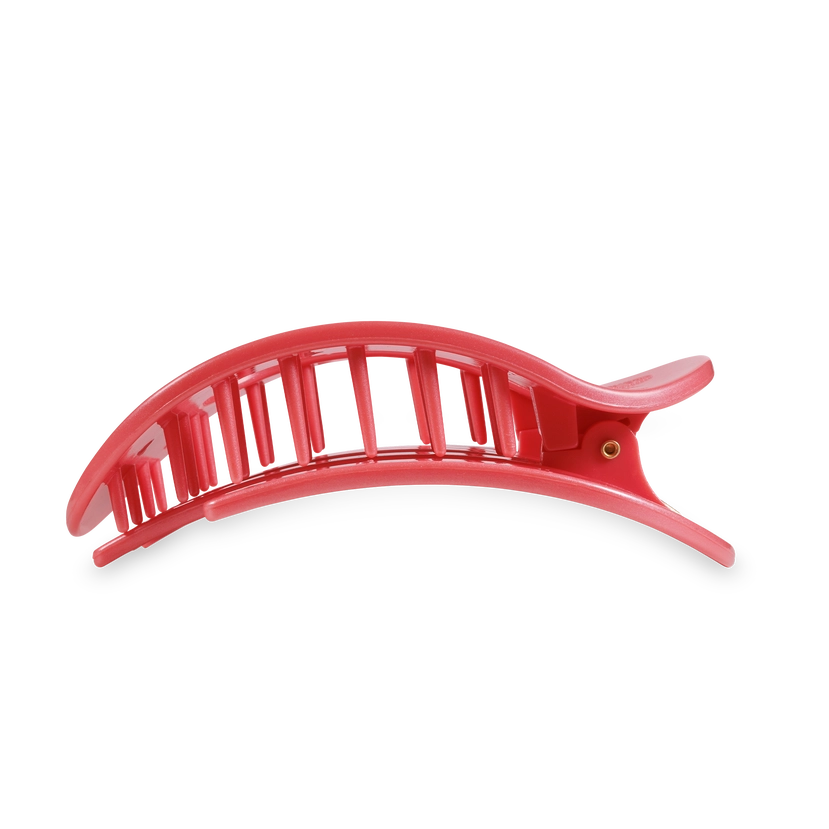 Round Flat Hair Clip | Large | Calming Coral