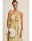 Leota Lemon Blossom Midi Dress