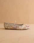 Laina Floral Ballet Pointe Flat