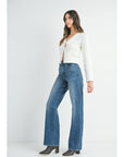 Lena Long Length Straight Denim