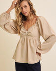 Lori Babydoll Blouse - Final Sale