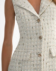Capri Tweed Button Down Dress