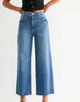 Scissor Cut Wide Leg Denim