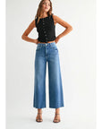 Scissor Cut Wide Leg Denim