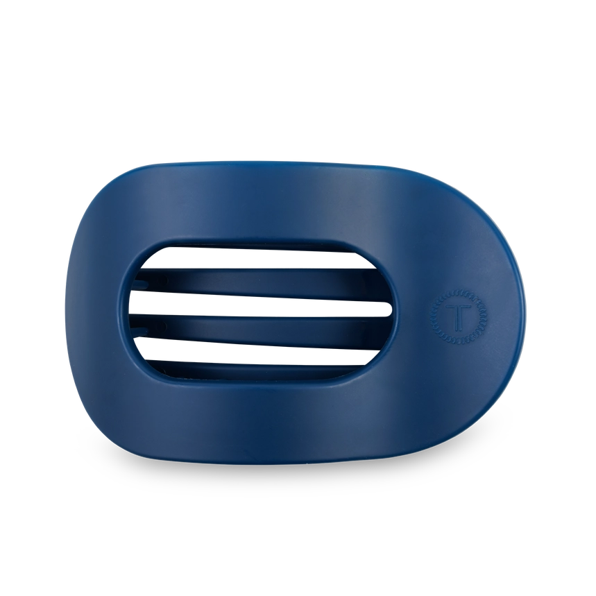 Large Round Flat Hair Clip Midnight Rain